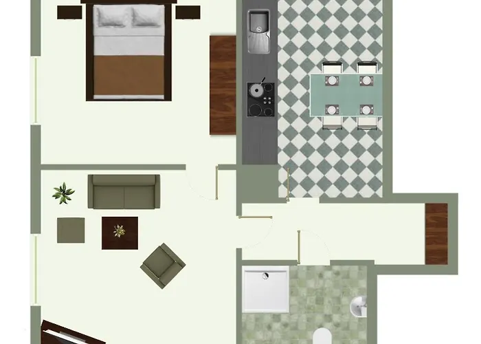 Huus Unner Lee 1 Апартаменты Шпикерог